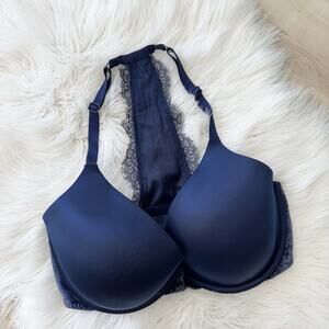 Victoria Secret Navy Very Sexy Push Up Bra Front Closure 34DDD